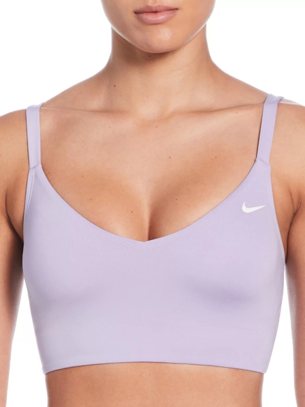 Nike Women's Essentials V-Neck Midkini Swim Top HydrangeasSize Large NWT
